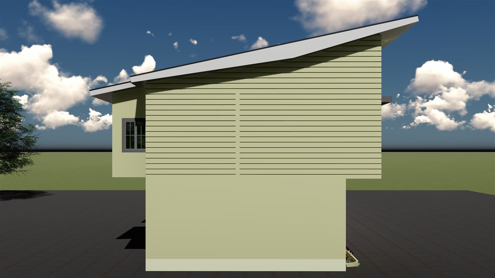 The Cambridge Residence, exterior detail